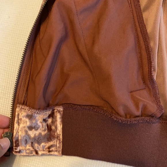 Bomber Jacket Plush Plum Mossimo size XS - Picture 9 of 11